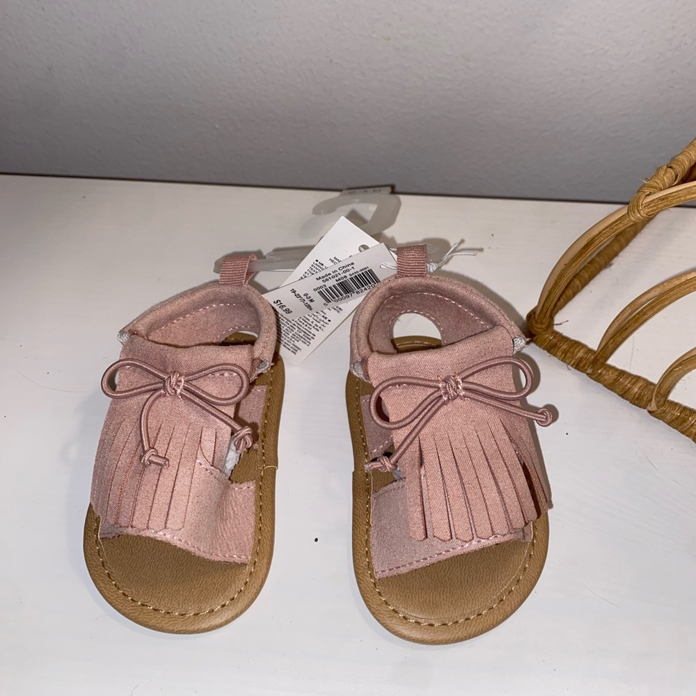 Old Navy Pink Fringe Sandals